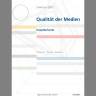 Jahrbuch 2012 "Qualität der Medien − Schweiz Suisse Svizzera" stellt "mehr Relevanz – weniger Hintergrund" fest